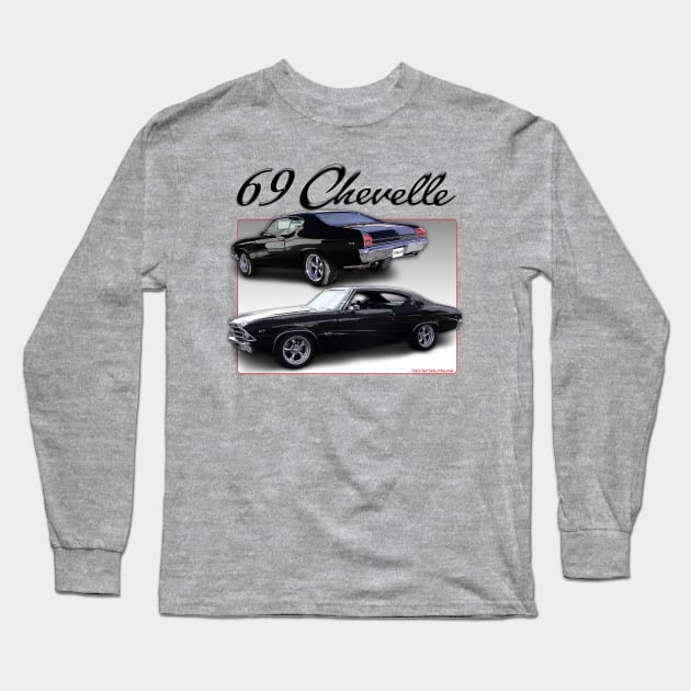 1969 Chevelle Long Sleeve T-Shirt by CoolCarVideos